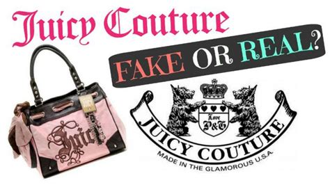 fake juicy couture vs real